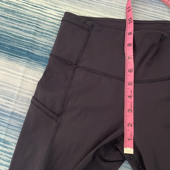 Lululemon shift speed high rise leggings navy cropped size 6 - Picture 6 of 8